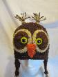 Hand croccheted owl hat by Crazy Rebecca